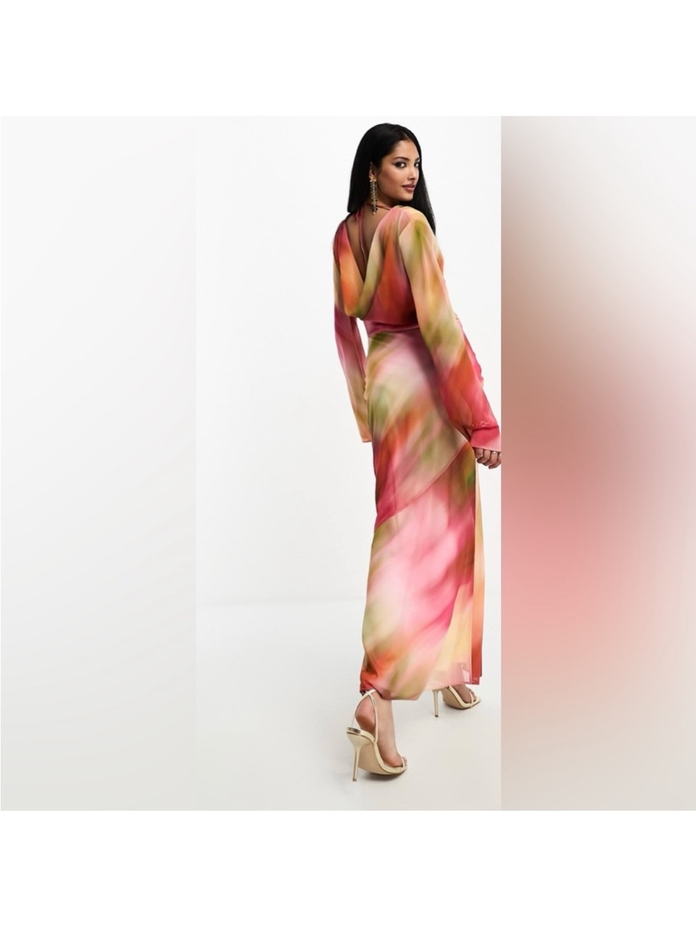ASOS Multicolor Maxi Dress - Picture 3 of 4